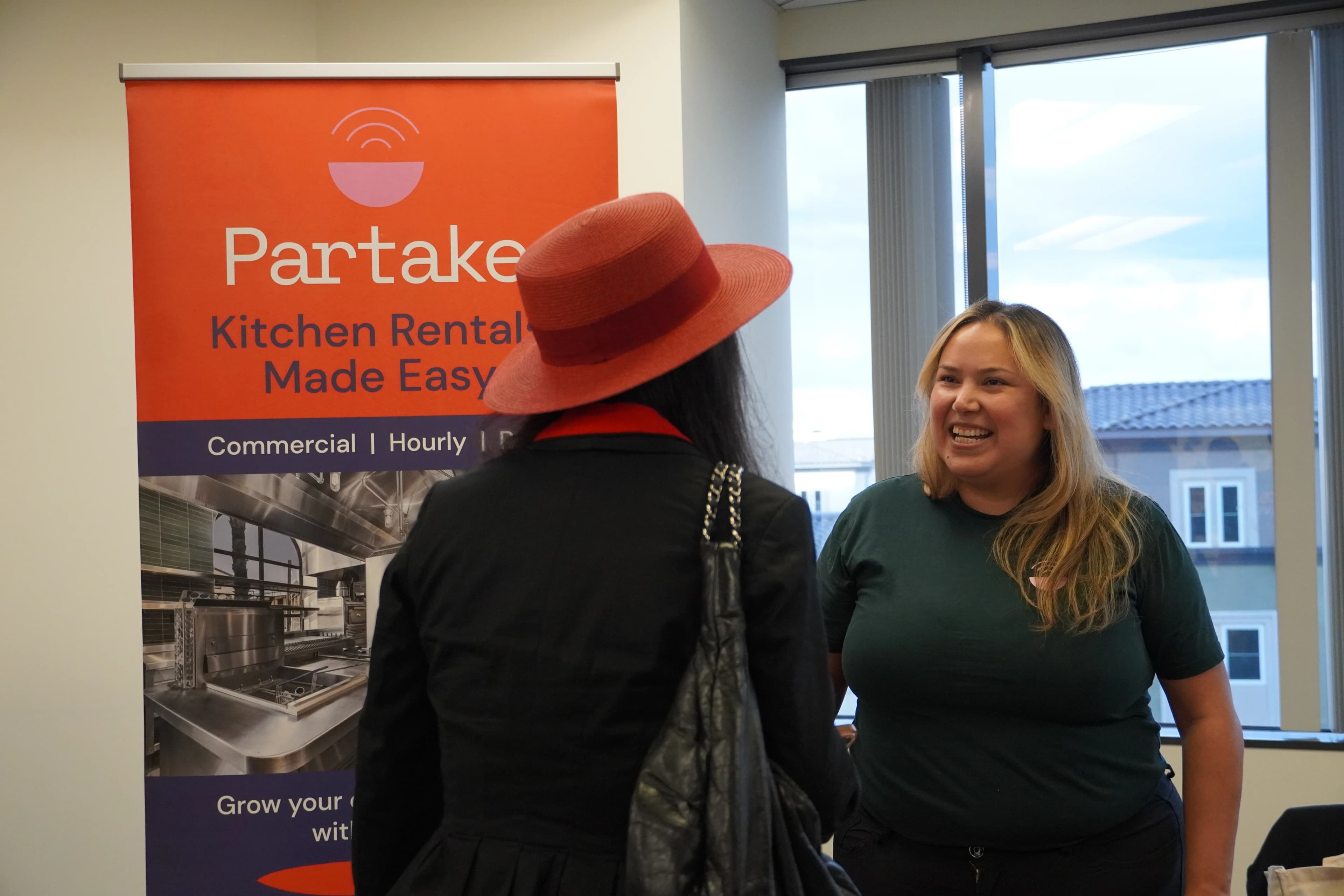 Exhibitor booth setup at Irvine Tech Day pop-up market